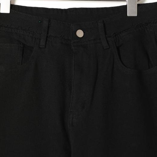 SDSA男装2026新款高贵轻奢简约纯色磨毛直筒牛仔裤百搭时尚裤子 商品图1