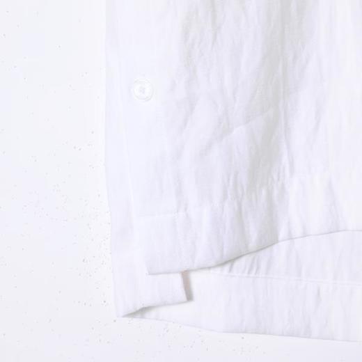 SDSA男装2026新款高贵轻奢日系纯色纽扣翻领短袖衬衫百搭休闲上衣 商品图3