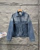F040712春夏季新款复古水洗牛仔字母贴布绣拼色牛仔夹克长袖外套 商品缩略图0