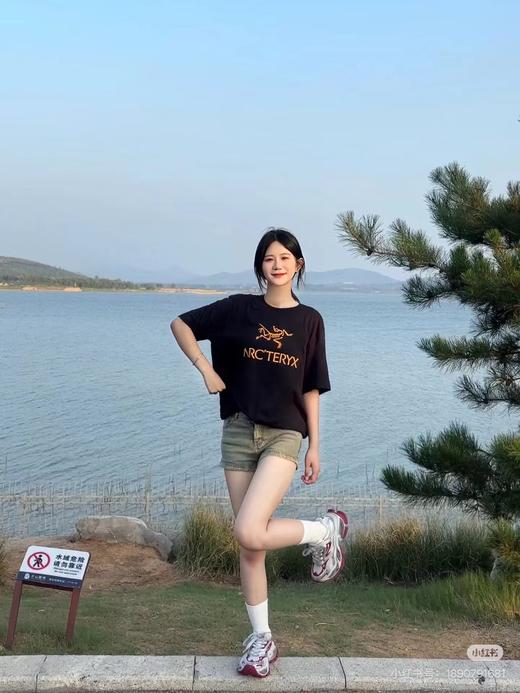 F040731夏季新款运动休闲短袖情侣款纯棉印花圆领速干透气半袖打底衫T恤 商品图6