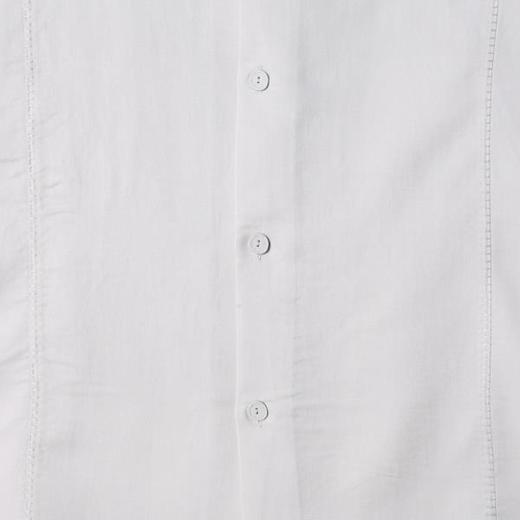 SDSA男装2026新款高贵轻奢日系纯色明线翻领短袖衬衫百搭宽松上衣 商品图3