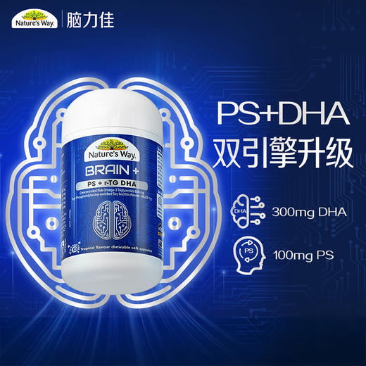 佳思敏脑力佳神经酸磷脂酰丝氨酸PS备考鱼油DHA30粒【HZ】 商品图0