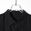 SDSA男装2026新款高贵轻奢日系纯色双口袋褶皱短袖衬衫百搭时尚 商品缩略图4