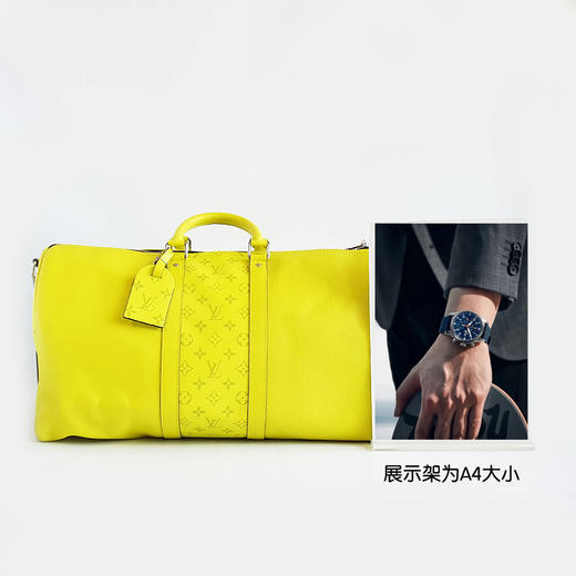 【95新】LV路易威登荧光绿Keepall 50旅行袋手提单肩包中性款250326TJ10 商品图9