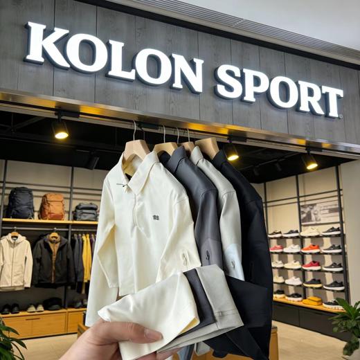 F040764半拉链打底衫卫衣透气舒适简洁基础长袖Polo衫 商品图1