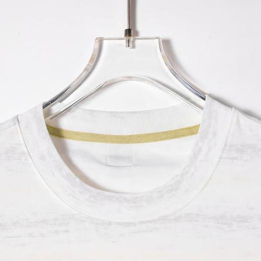 SDSA男装2026新款高贵轻奢韩系扎染条纹刺绣字母圆领短袖T恤百搭 商品图2