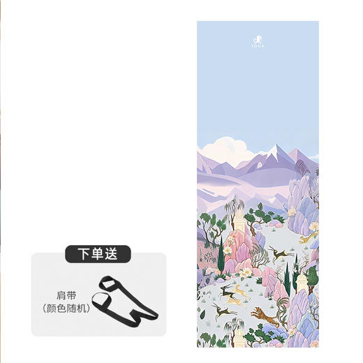 壁虎新款【印花垫-花语间】天然橡胶印花瑜伽垫【12天发货】 商品图2