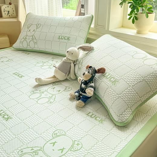 凉感冰豆豆凉席床单垫A类可机洗夏季空调软席冰丝席 商品图5