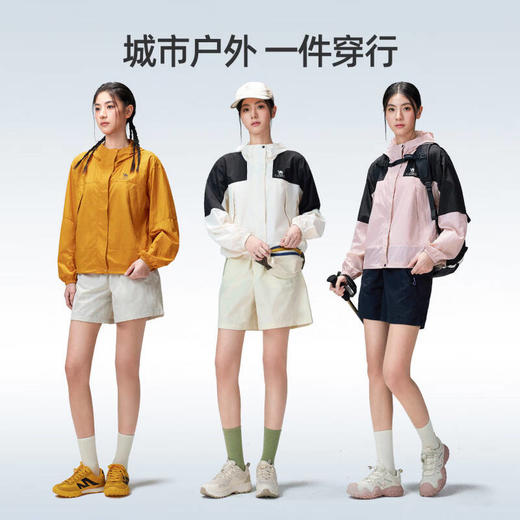 骆驼（CAMEL）女款梭织标准长防晒衣A26BA45025 商品图5