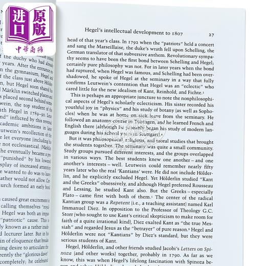 预售 【中商原版】剑桥哲学指南系列 黑格尔 The Cambridge Companion to Hegel 英文原版 Frederick C Beiser 人文社科 哲学 商品图2