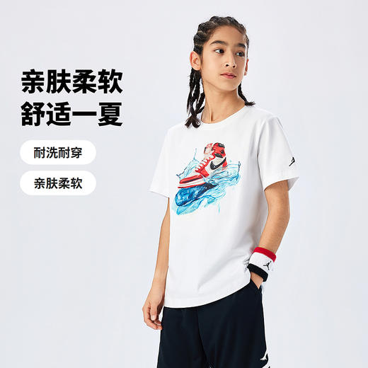 JORDAN 夏 大童小童 短袖T恤 JDB-TE-F043 商品图2