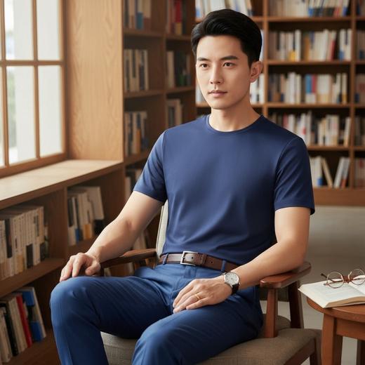 全新199！【金标蚕丝】2026夏季高端男士100新款蚕丝休闲商务百搭上衣 商品图7