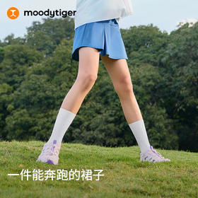 moodytiger女童针织压褶短裙运动休闲时尚夏季薄款62211852