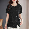 波点短袖女t恤2026年新款夏季印花圆领上衣减龄大码女装时尚洋气 商品缩略图3
