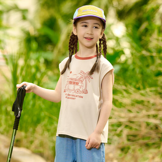 【10A抗菌】棉花堂夏款印花趣点儿童无袖T恤-- FD61140 商品图7