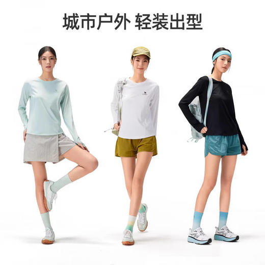 骆驼（CAMEL）女款速干长袖圆领T恤A26BZ01047 商品图2