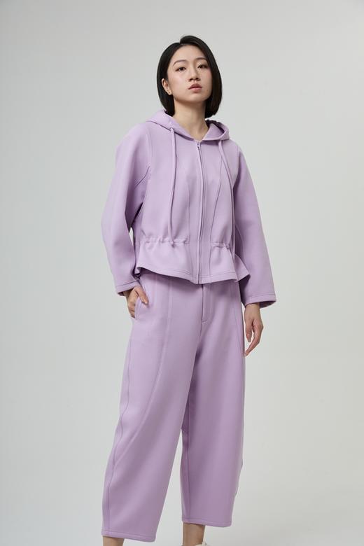 水淼2026春新品爆款半松紧腰围挺阔花苞裤2258 商品图3