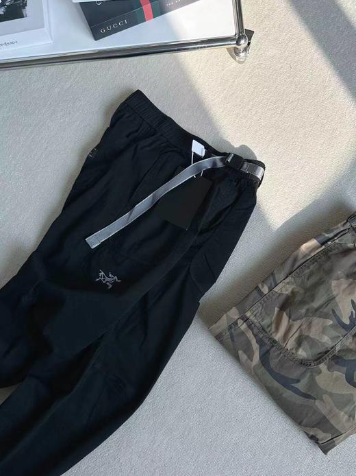 F040757男女同款直筒宽松舒适冲锋裤军事风迷彩工装束脚裤 商品图7