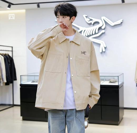 F040751日常户外运动轻量化防风防水软壳夹克polo领外套 商品图11