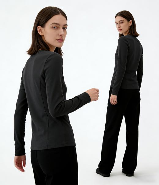 「lulu同款」兰精莫代尔A类7A抗菌凉感长袖T恤 可单穿可打底 赠送运费险‼️yz45717 商品图3