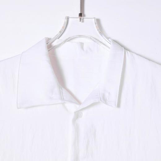 SDSA男装2026新款高贵轻奢日系纯色纽扣翻领短袖衬衫百搭休闲上衣 商品图1