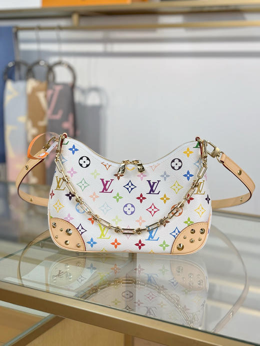 驴家 BOULOGNE 手袋 白三彩牛角包 商品图0