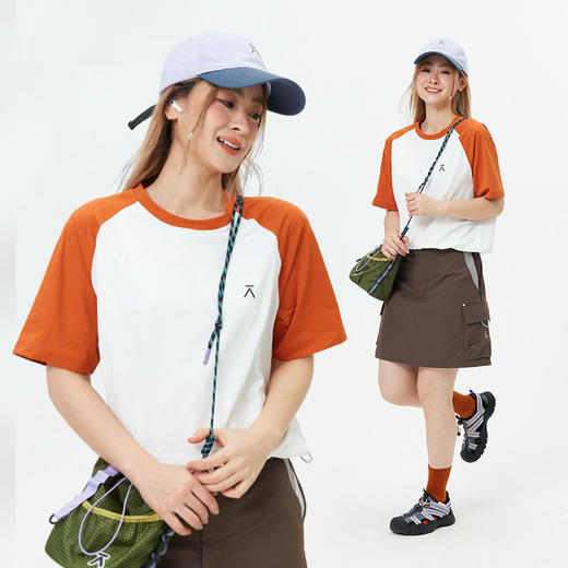 【春夏爆品】ACMEITEM爱棵米拼色速干短袖T恤GAH3440819A 商品图4