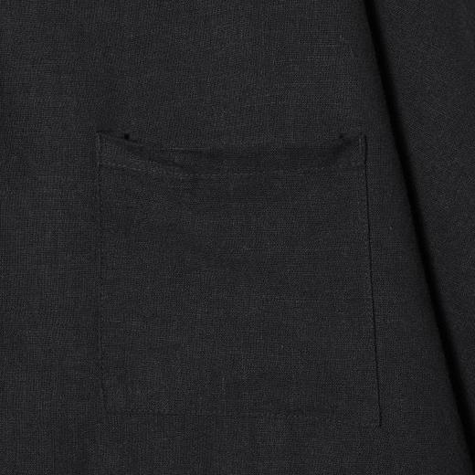 SDSA男装2026新款高贵轻奢极简风口袋拼接短袖衬衫纯色百搭上衣 商品图3