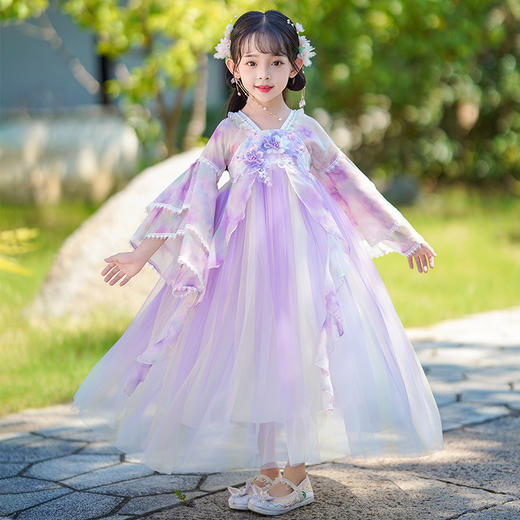 【团购】【云梦】苏城纪女童襦裙汉服SL3229（长袖） 商品图6