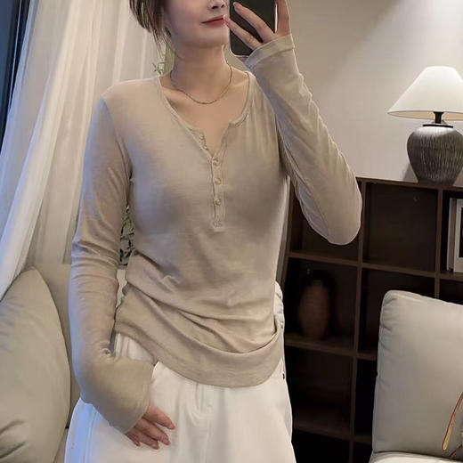 YW2729天丝羊毛亲肤T 商品图0