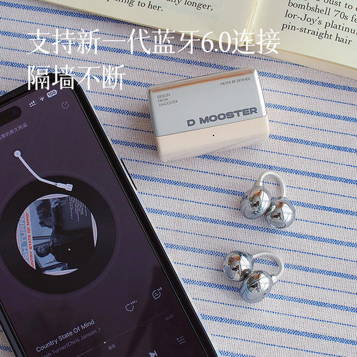 【4.6g超轻盈夹耳式蓝牙耳机 让耳朵自在放松】稳戴不掉 强劲回弹 不易变形 挂绳设计 解放双手 商品图7