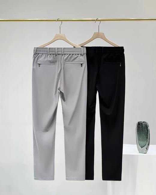 F040724夏季新款刺绣柔软透气弹力男士抽绳松紧腰清凉冰爽休闲运动裤 商品图1