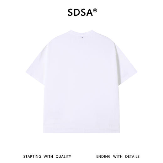 SDSA男装2026新款高贵轻奢老钱风纯色提花半纽扣短袖T恤百搭休闲 商品图4