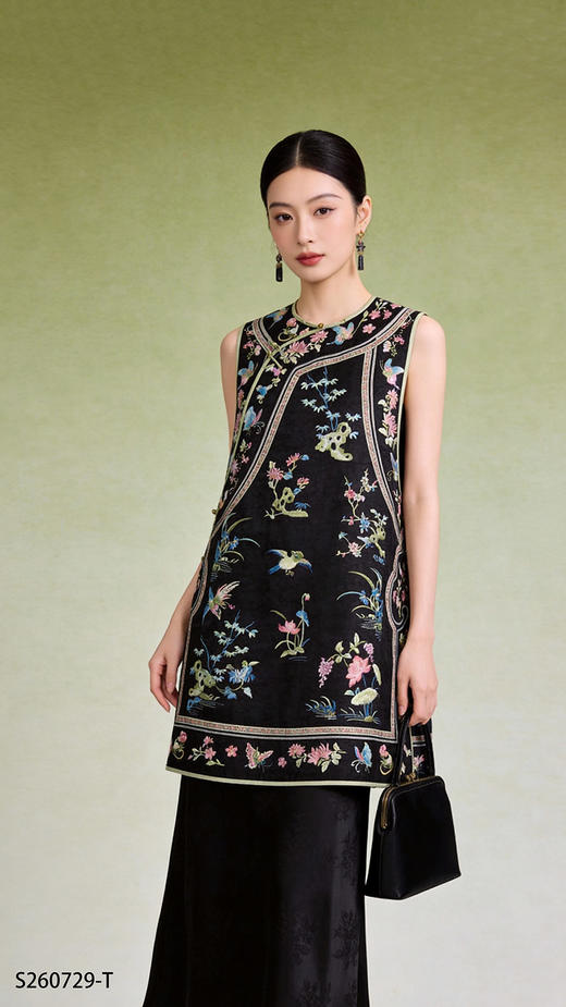 S260729-T香云纱马甲 商品图0
