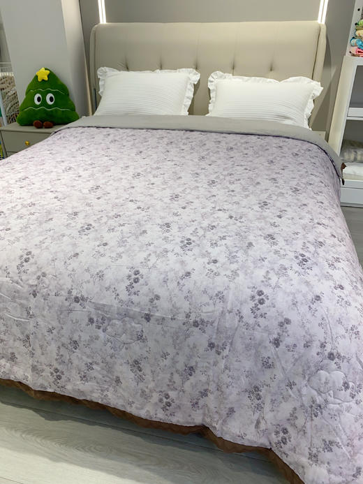 2026新品松植屋双层纱印花空调棉花被100%新疆长绒棉填充200*230cm夏季薄款被子A类母婴级 商品图3