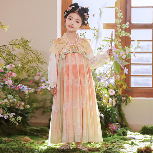 【团购】【花未央】苏城纪女童襦裙汉服SL3347长袖 商品图10