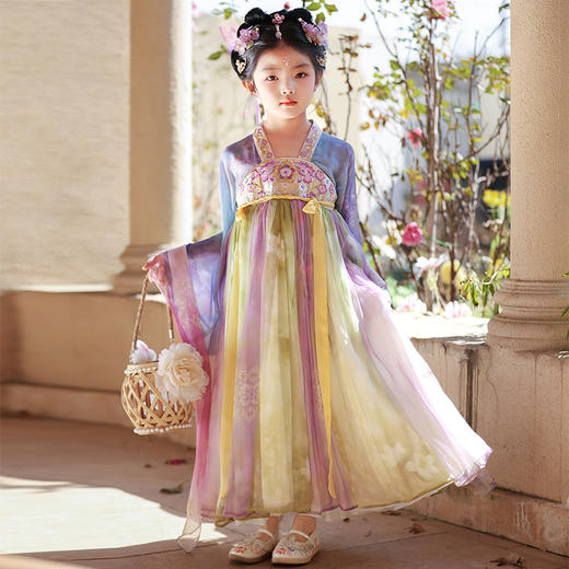 【团购】【锦城】苏城纪女童襦裙汉服SL3336长袖 商品图9