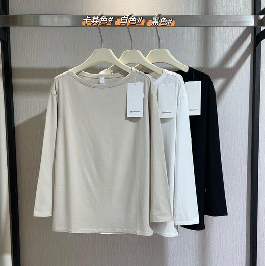 越南产Lu家Relaxed-Fit 女士船领长袖T恤040703 商品图1