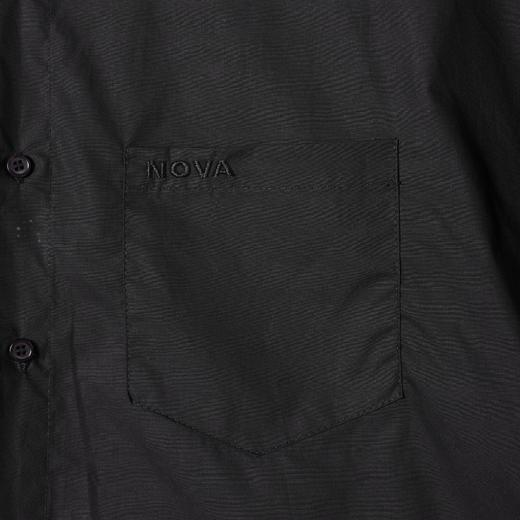 SDSA男装2026新款高贵轻奢潮牌刺绣字母纯色短袖衬衫百搭宽松上衣 商品图2