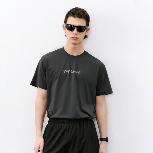 714street水显印花7A抗菌速干健身运动短袖2026夏季防晒凉感T恤男 商品图1