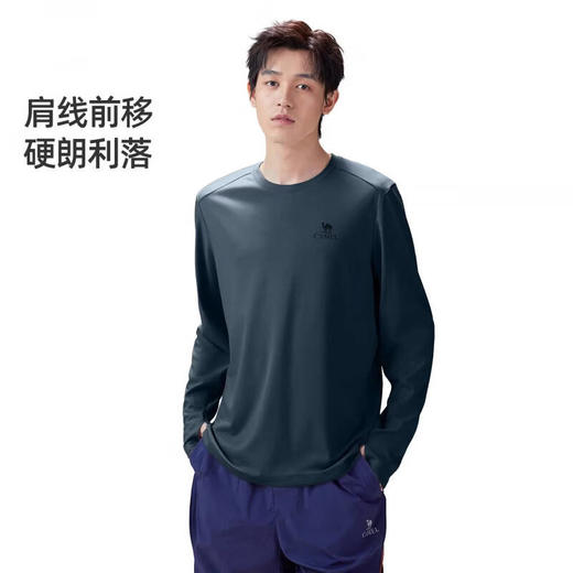 骆驼（CAMEL）男款速干长袖圆领T恤A16BZ01046 商品图1