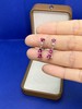 【日本溯源之旅】18k 金碧玺钻石耳夹（夹子部分 14k ）  春夏必备耳线款  大颗粒玫红色卢比莱1.99ct 钻石0.12ct  弹力双夹4.8g 商品缩略图1
