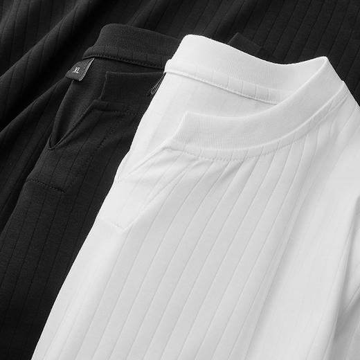 【DPF】大依优型大码男装夏季冰丝v领短袖T恤纯色潮流百搭休闲宽松上衣 商品图3