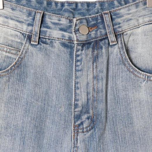 SDSA男装2026新款高贵轻奢美式复古磨白牛仔裤百搭时尚直筒裤子 商品图1