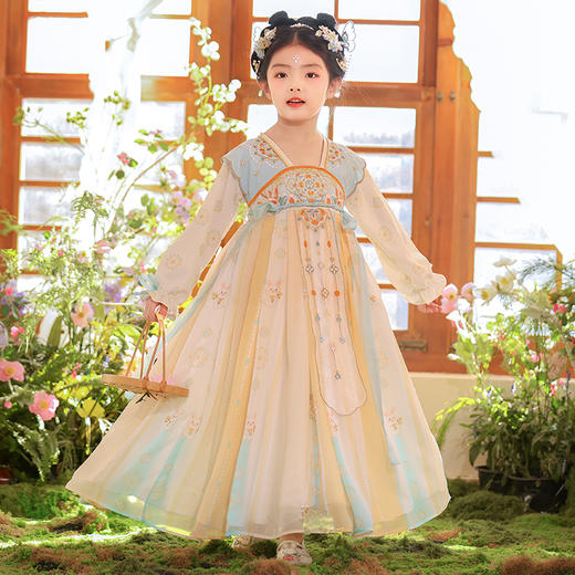 【团购】【小花兔】苏城纪女童襦裙汉服SL3346长袖 商品图11