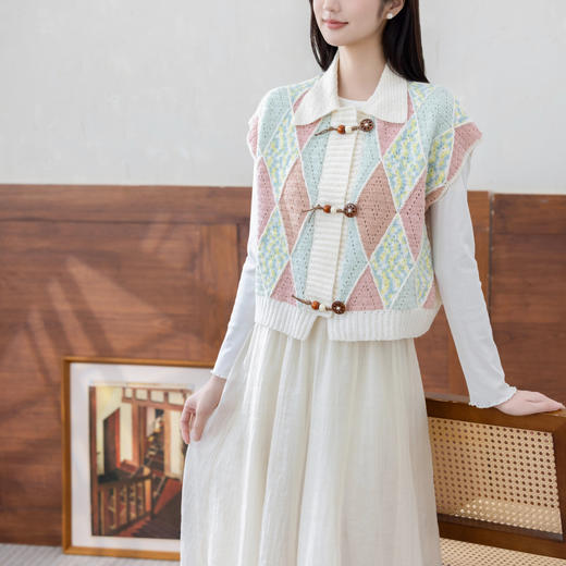 苏苏姐家诺恩背心手工DIY钩针毛线团自制材料包 商品图1