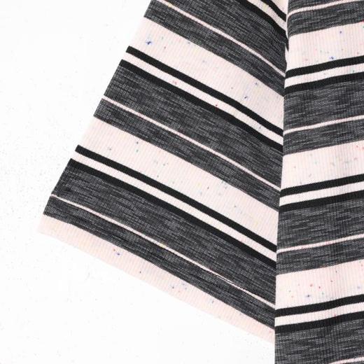 SDSA男装2026新款轻奢复古彩点条纹Polo衫撞色领抽绳下摆休闲短袖 商品图2