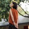 西子/莨华19姆米非遗香云纱红云纱双面穿提花背心吊带/DDTJ1085 商品缩略图4