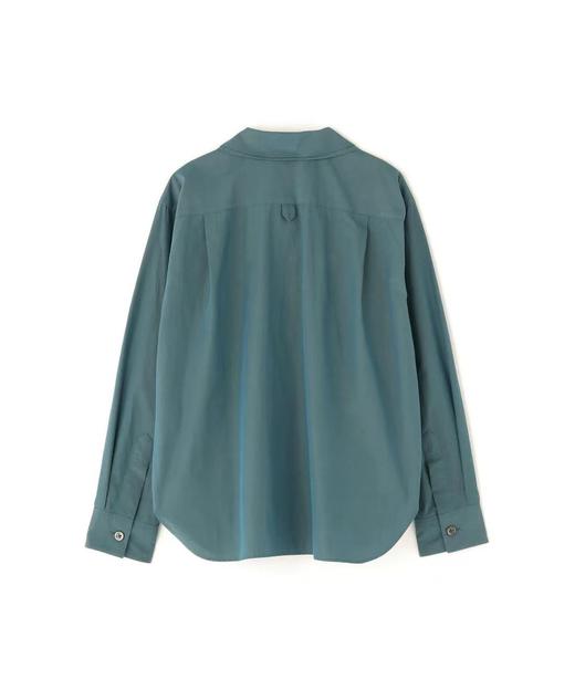 Margaret Howell 26SS 日版松石绿/石灰偏光双层圆领长袖衬衫 商品图4