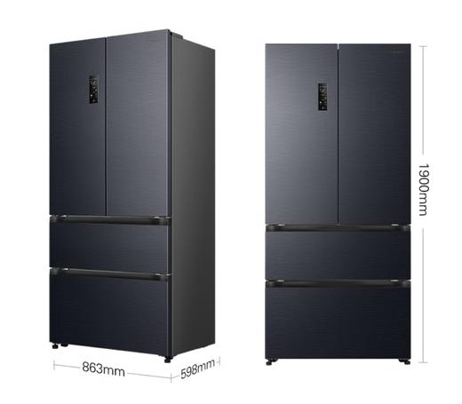 容声 冰箱 BCD-507E30FZLAD 507升 法式多门 风冷 变频 一级能效 嵌入式 底部散热 双循环 电脑控温 PCM彩涂板  LED显示 商品图0